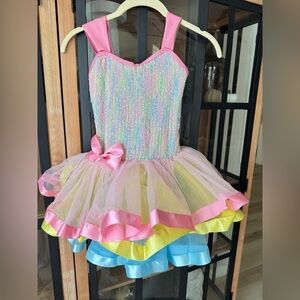 A Wish Come True ballet dance costume 25099Y Happily Ever After tutu sequins bow